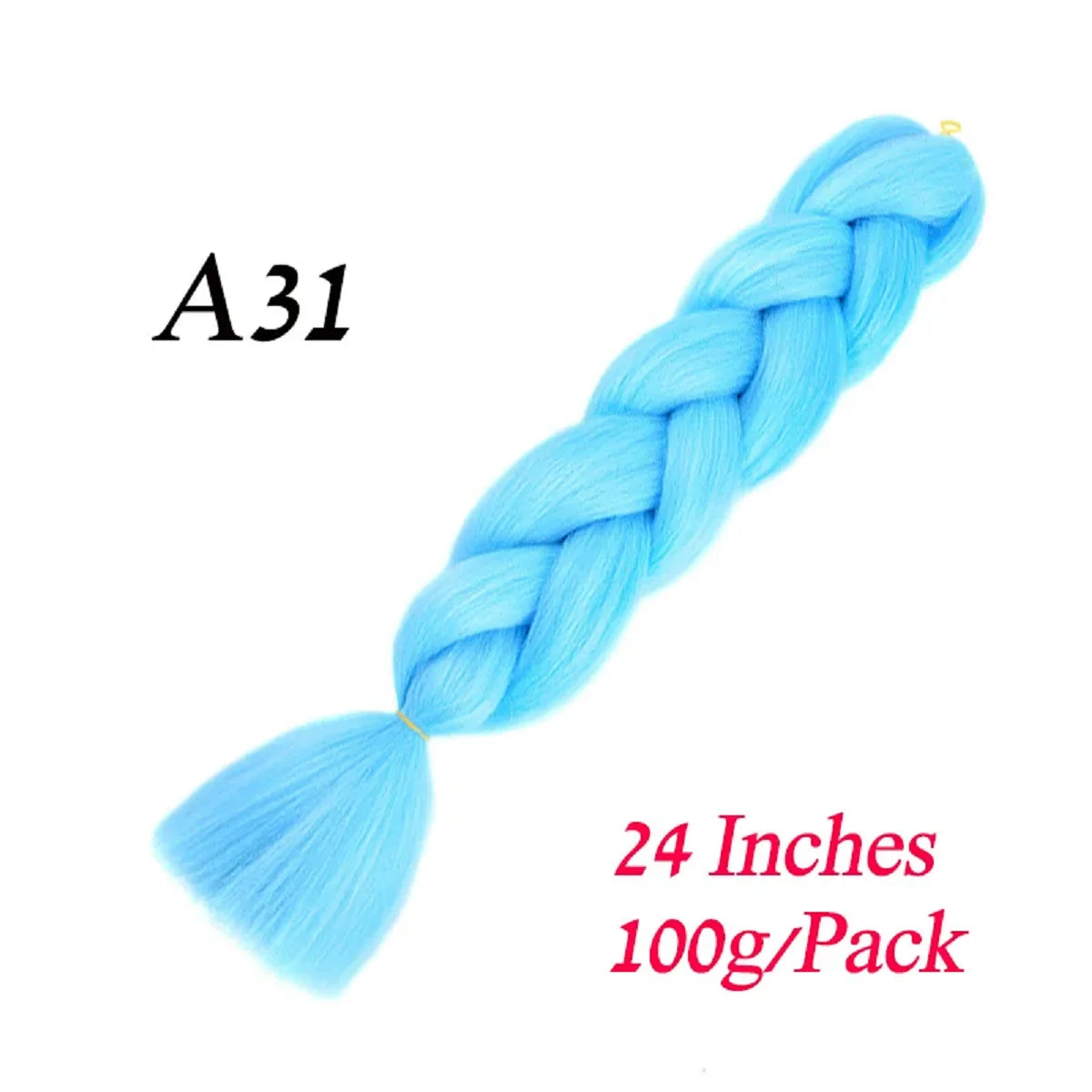 ZINAN Store Jumbo Braiding Hair Long 24 Inch Hair Extensions 100g/Pcs Ombre Synthetic Braids Hair Twist Braiding Hair for Women