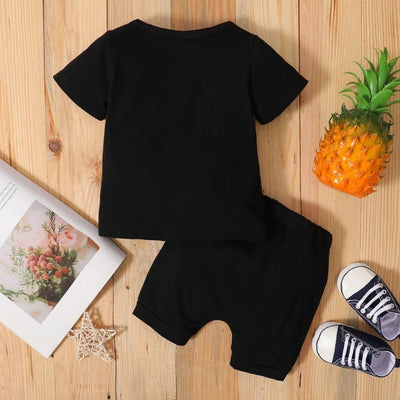 0 - 3 Years Toddler Newborn Baby Boy 2PCS Clothes Set Summer Casual Suit Letters Print Short Sleeve T-shirt + Shorts Sport Outfit - MAGUSTA BEAUTY