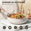 20-piece Pots And Pans Set, KIKCOIN Non-stick Ceramic Cookware Set With Removable Handles. Space-saving, Oven, Dishwasher.