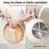20-piece Pots And Pans Set, KIKCOIN Non-stick Ceramic Cookware Set With Removable Handles. Space-saving, Oven, Dishwasher.