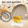 20-piece Pots And Pans Set, KIKCOIN Non-stick Ceramic Cookware Set With Removable Handles. Space-saving, Oven, Dishwasher.