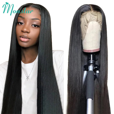 30 Inches Brazilian Bone Straight Human Hair 5x5 Closure Wig 13x4 13x6 Lace Front Human Hair Wig 360 Lace Frontal Wigs for Women