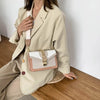 Fashion Women Chain Crossbody Bag Leisure Splice Small Square Shoulder Bag Luxury Design Messenger Bag Travel Purse and Handbag