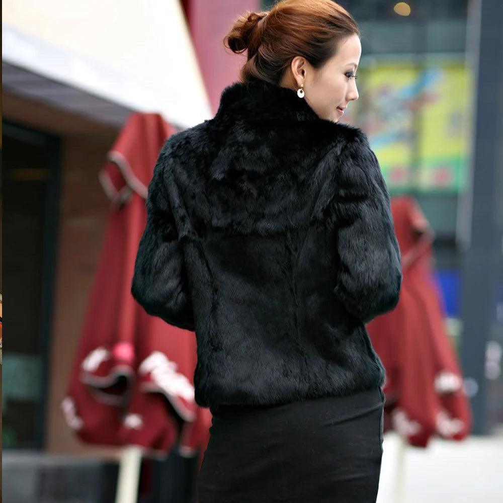 High Quality Faux Fur Coat Women's Fashion Warm Outerwear Autumn Winter Short Imitation Fur Coat Jacket 4XL Overcoat Clearance - MAGUSTA BEAUTY