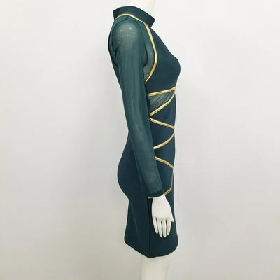 NOVANCE B2658 Dark Green Modern Fashion Woman Clothing Latest Women Clothing Girls' Party Casual Dresses Women Ladies