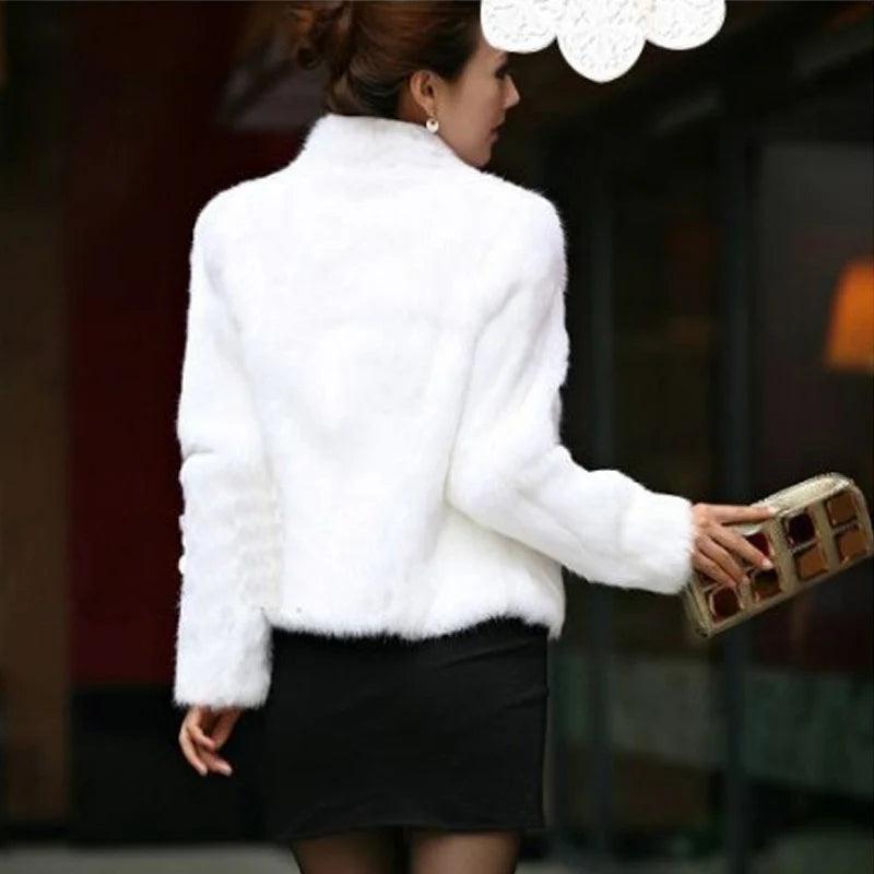 High Quality Faux Fur Coat Women's Fashion Warm Outerwear Autumn Winter Short Imitation Fur Coat Jacket 4XL Overcoat Clearance - MAGUSTA BEAUTY