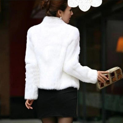 High Quality Faux Fur Coat Women's Fashion Warm Outerwear Autumn Winter Short Imitation Fur Coat Jacket 4XL Overcoat Clearance - MAGUSTA BEAUTY