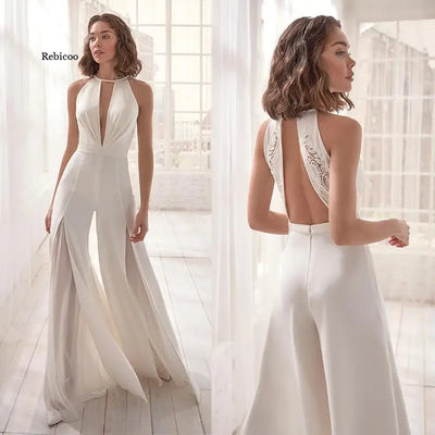 New Party Jumpsuits Outfits for Women V-Neck Flare Pants Sleeveless Sexy Eleagnt Ladies Jumpsuit Women Outfits
