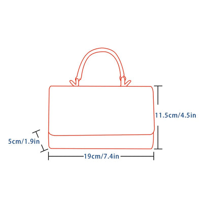 Vers handtas vierkante tas blauw blauw en wit porselein vierkante wilde tas vierkante handtas mini tas elegant FD99060124