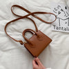 Yogodlns Vintage Mini Crossbody Bag Women PU Leather Small Messenger Bag Elegant Shoulder Bag Designer Handbag Casual Lady Purse