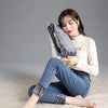 Thermal Winter Thick Fleece High-waist Warm Skinny Jeans Thick Women Stretch Button Pencil Pants Mom Casual Velvet Jeans