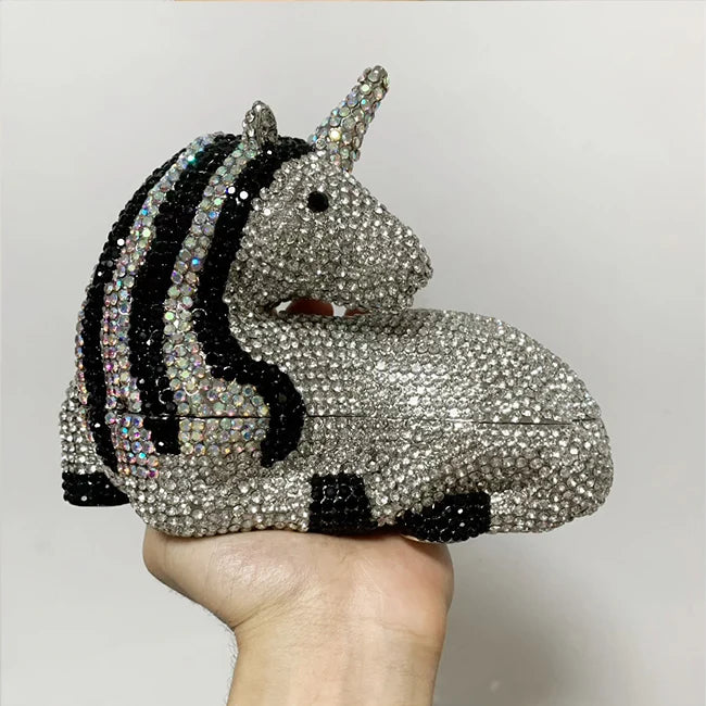 In Stock Lady Diamond Dinner Rhinestone Stone Crystal Women Party Hard Purse Bride Evening Bridal Wedding Hardside Clutch Bag
