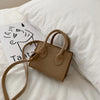 Yogodlns Vintage Mini Crossbody Bag Women PU Leather Small Messenger Bag Elegant Shoulder Bag Designer Handbag Casual Lady Purse