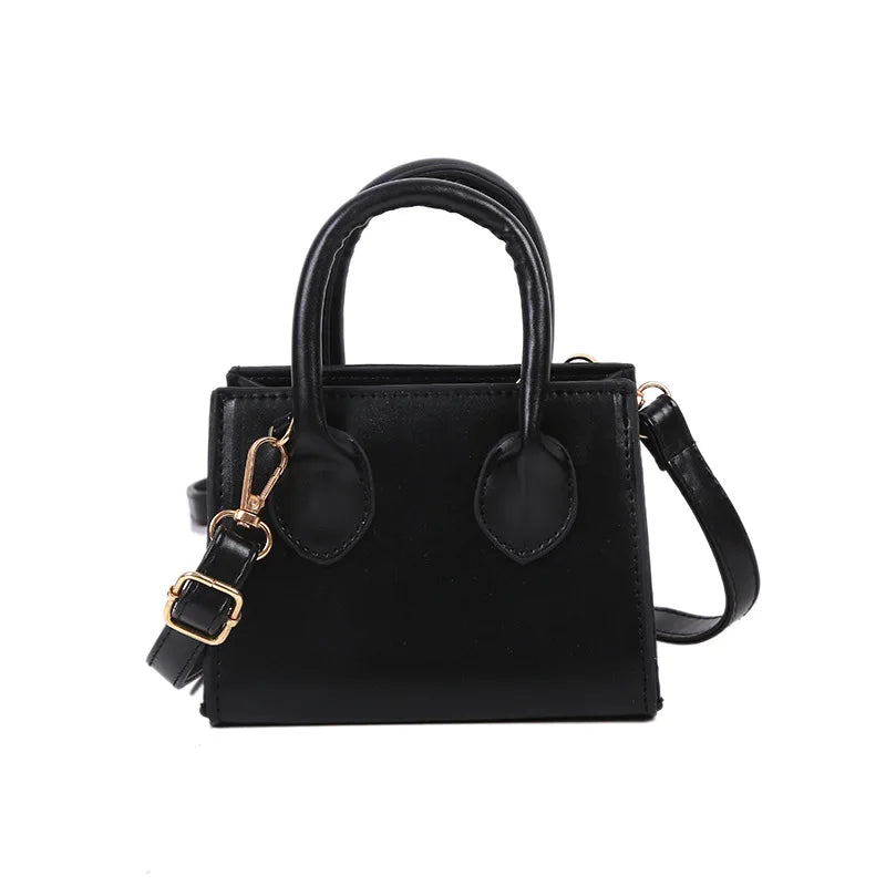 Yogodlns Vintage Mini Crossbody Bag Women PU Leather Small Messenger Bag Elegant Shoulder Bag Designer Handbag Casual Lady Purse