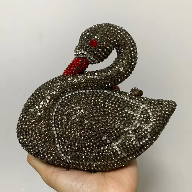 In Stock Lady Diamond Dinner Rhinestone Stone Crystal Women Party Hard Purse Bride Evening Bridal Wedding Hardside Clutch Bag