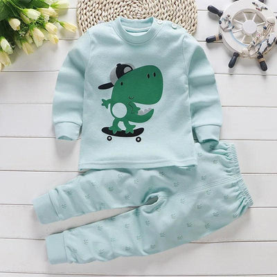 2024 Spring Autumn New Baby Clothing Set Cartoon Cotton Baby Boys Clothing Girls Suit Set 0-3 Year Baby Clothes - MAGUSTA BEAUTY