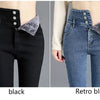 Thermal Winter Thick Fleece High-waist Warm Skinny Jeans Thick Women Stretch Button Pencil Pants Mom Casual Velvet Jeans