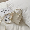 Yogodlns Vintage Mini Crossbody Bag Women PU Leather Small Messenger Bag Elegant Shoulder Bag Designer Handbag Casual Lady Purse