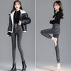 Thermal Winter Thick Fleece High-waist Warm Skinny Jeans Thick Women Stretch Button Pencil Pants Mom Casual Velvet Jeans