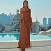 Women Party Fashion Sexy One-shoulder Sleeveless Evening Prom Dresses