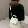Yogodlns Vintage Mini Crossbody Bag Women PU Leather Small Messenger Bag Elegant Shoulder Bag Designer Handbag Casual Lady Purse