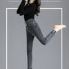 Thermal Winter Thick Fleece High-waist Warm Skinny Jeans Thick Women Stretch Button Pencil Pants Mom Casual Velvet Jeans