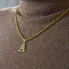 Anniyo A-Z Letters Necklaces Women Men Gold Plated Initial Pendant Rope Chain English Letter Jewelry Alphabet African #058002B