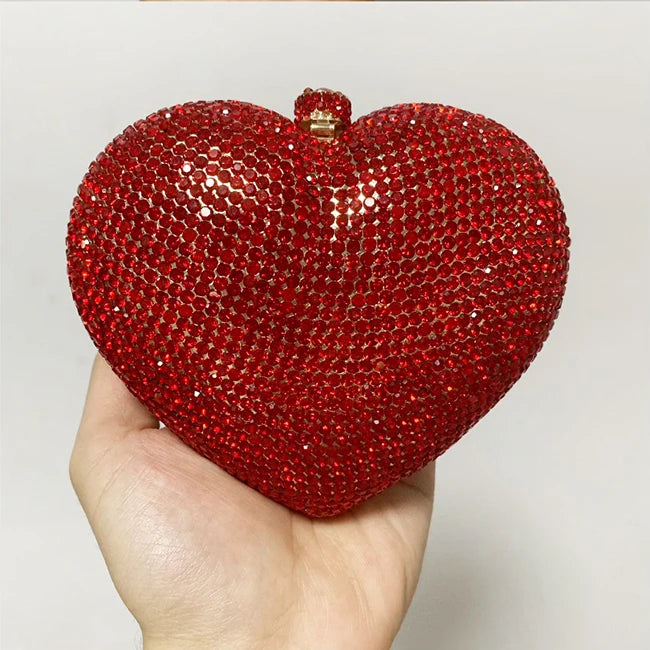 In Stock Lady Diamond Dinner Rhinestone Stone Crystal Women Party Hard Purse Bride Evening Bridal Wedding Hardside Clutch Bag
