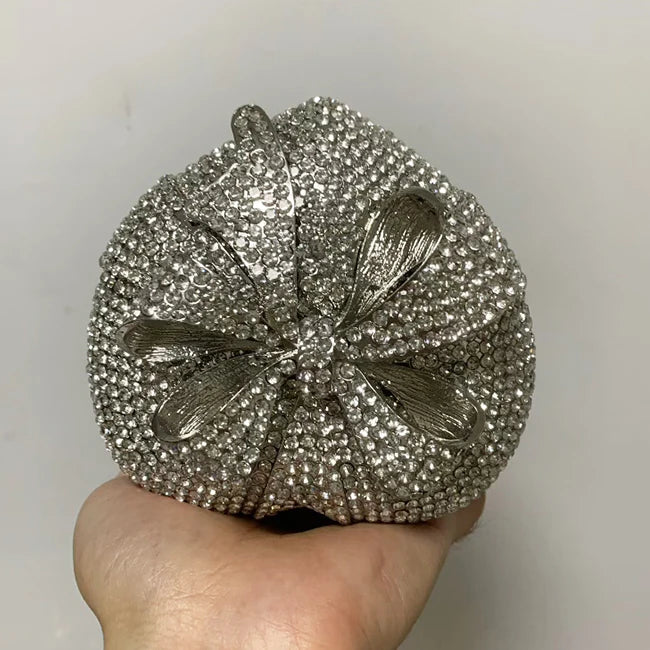 In Stock Lady Diamond Dinner Rhinestone Stone Crystal Women Party Hard Purse Bride Evening Bridal Wedding Hardside Clutch Bag