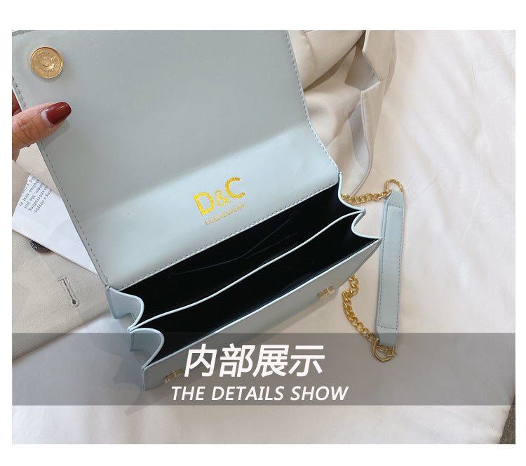 Fashion Trend Women's Crossbody Bag Armpit Classic PU Leather Women's Shoulder Bag Square Flip Small Square Bag