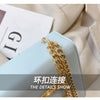 Fashion Trend Women's Crossbody Bag Armpit Classic PU Leather Women's Shoulder Bag Square Flip Small Square Bag