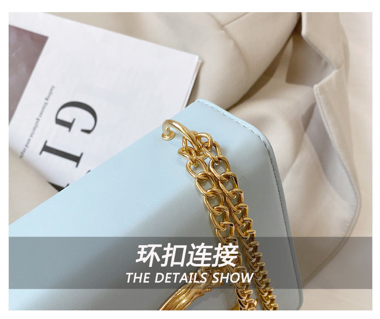 Fashion Trend Women's Crossbody Bag Armpit Classic PU Leather Women's Shoulder Bag Square Flip Small Square Bag