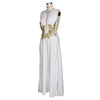 European and American Style Women's Clothing Ins Sexy Fashion Dress Wedding Deep V High Slit Part Large Hem Floor-Length Formal Dress