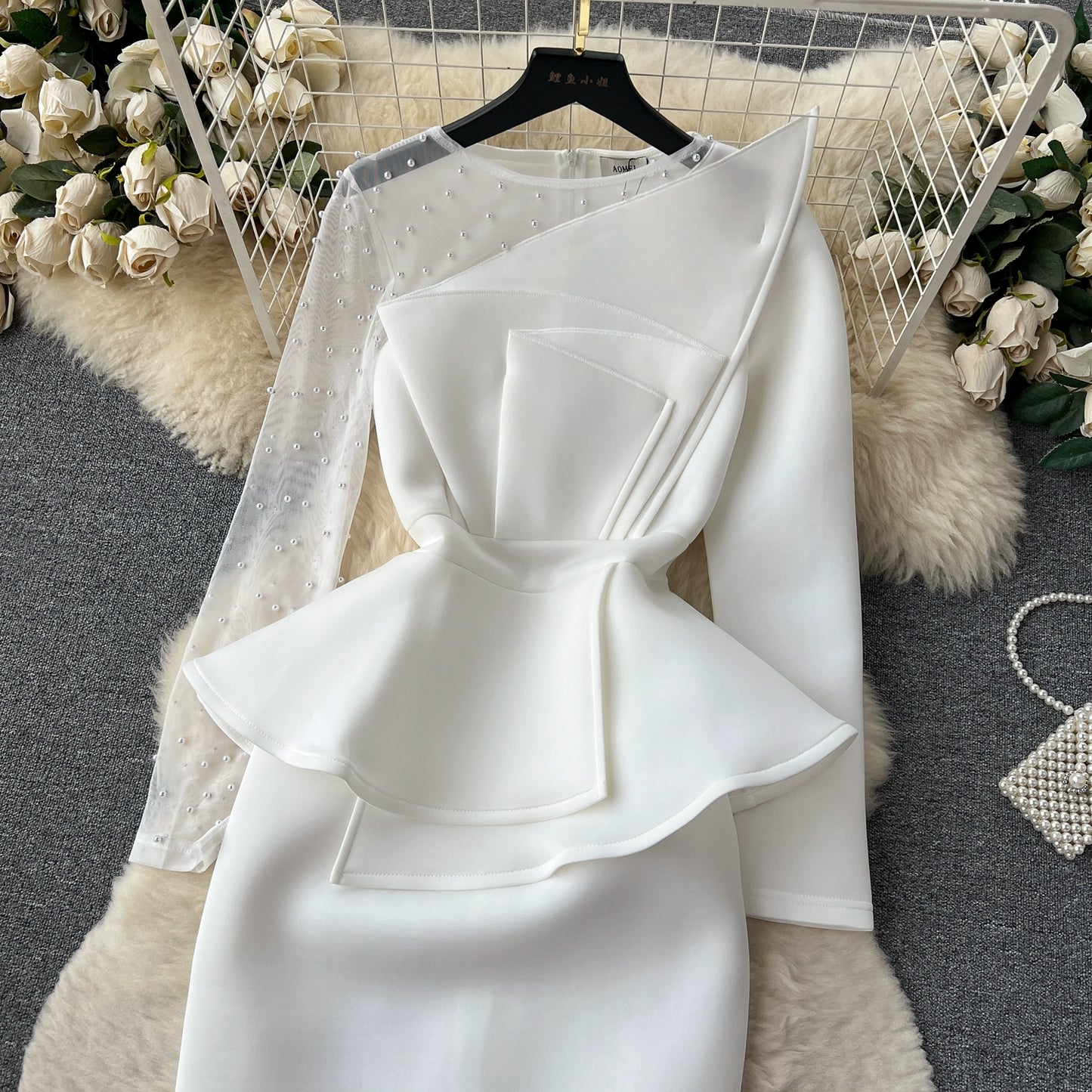 Design Retro Mesh Chic Fancy Dress