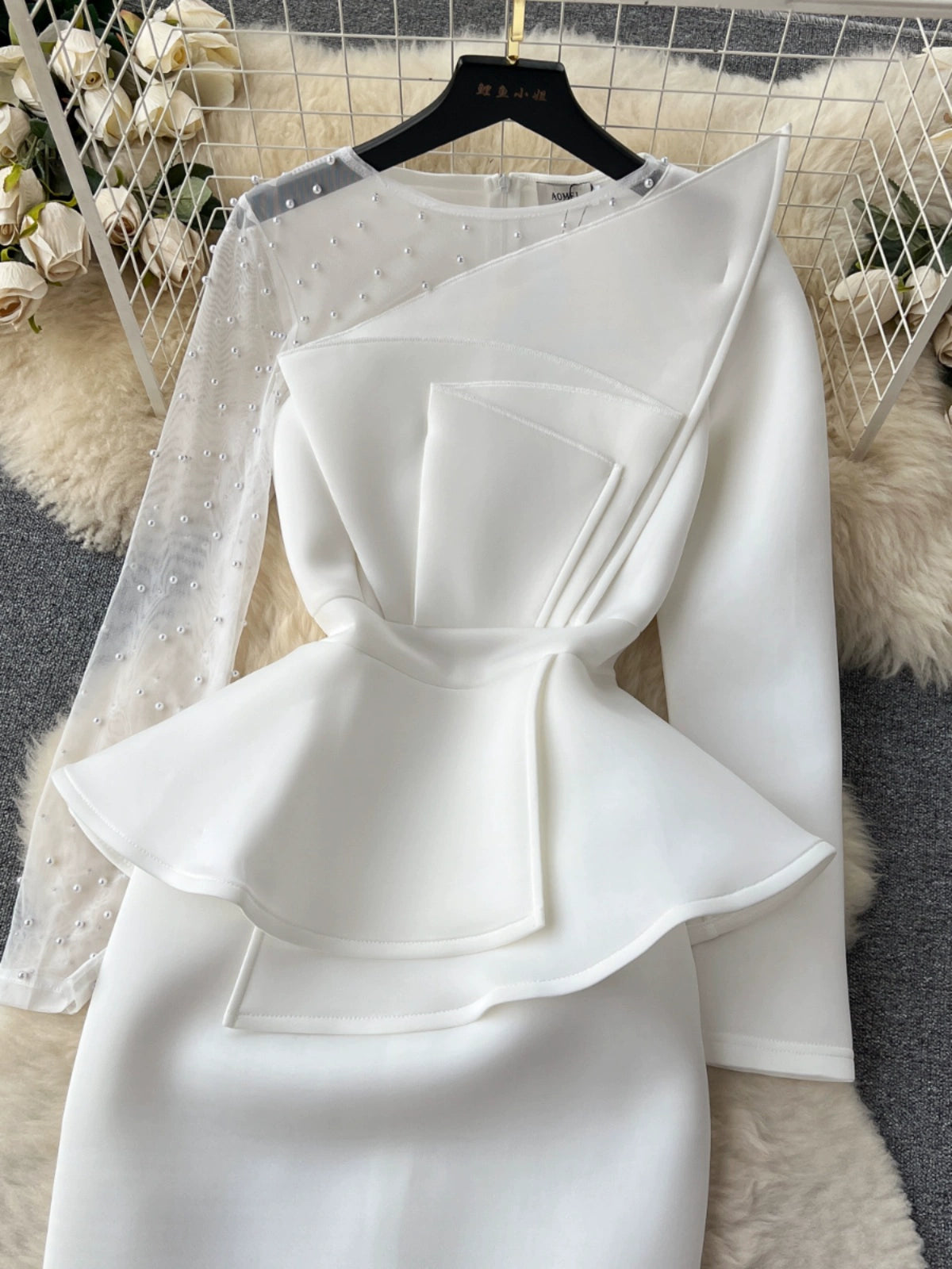 Design Retro Mesh Chic Fancy Dress