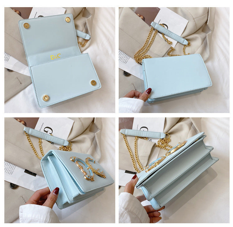 Fashion Trend Women's Crossbody Bag Armpit Classic PU Leather Women's Shoulder Bag Square Flip Small Square Bag