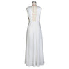 European and American Style Women's Clothing Ins Sexy Fashion Dress Wedding Deep V High Slit Part Large Hem Floor-Length Formal Dress