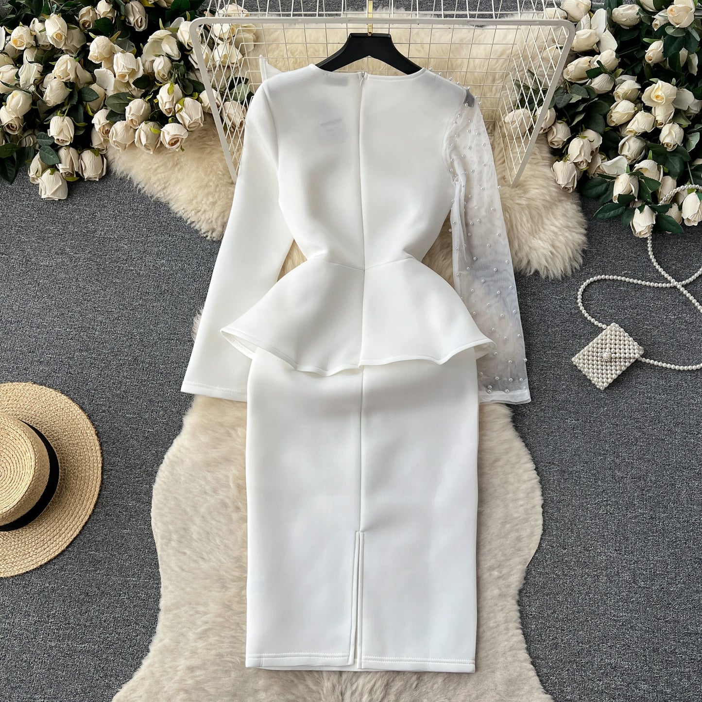 Design Retro Mesh Chic Fancy Dress
