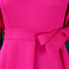 CM.YAYA Women Short Sleeve V-neck Belt High Waist Midi Dress 2025 Summer Africa OL Work Evening Sexy Party Dresses Vestidos