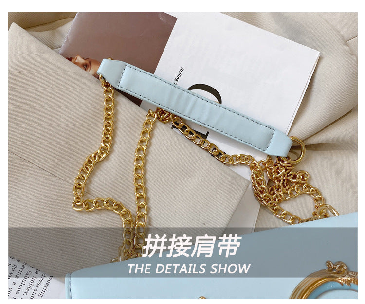 Fashion Trend Women's Crossbody Bag Armpit Classic PU Leather Women's Shoulder Bag Square Flip Small Square Bag