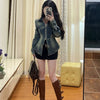 Butterfly Stylish Tied Long Sleeves Top Denim Shirt