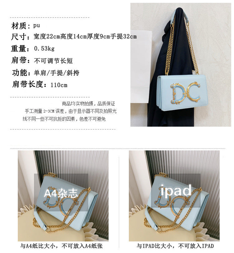 Fashion Trend Women's Crossbody Bag Armpit Classic PU Leather Women's Shoulder Bag Square Flip Small Square Bag