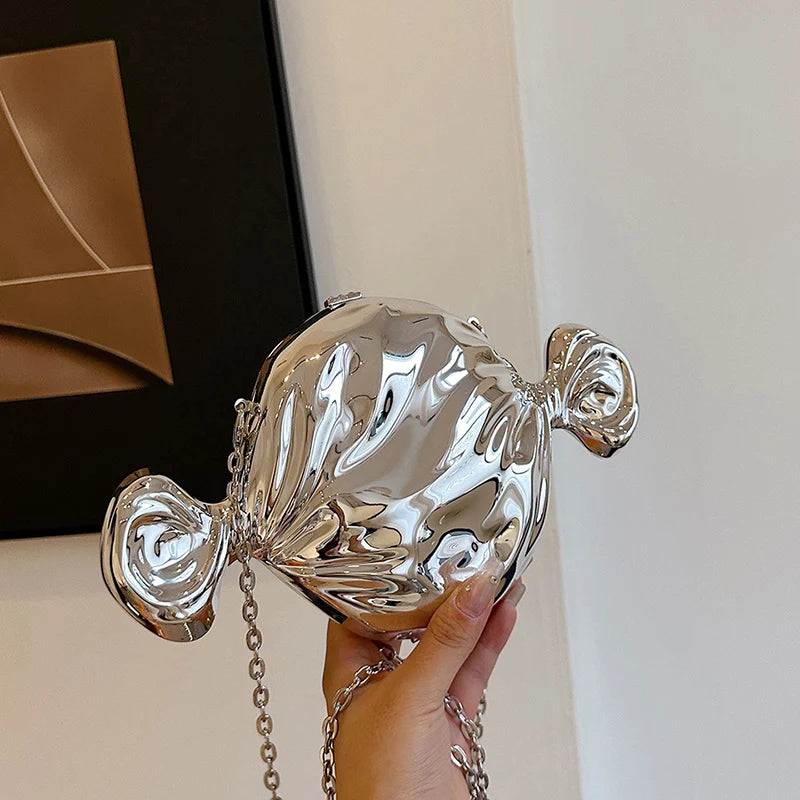 Acrylic Evening Clutch Bag For Women Luxury Shoulder Bag Handbag And Crossbody Bags Party Prom Wedding Shiny Candy Design Purse