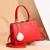 New Fashion Middle Aged Mom Shoulder Crossbody Bag Large Capacity Women's Handbag with Pendant