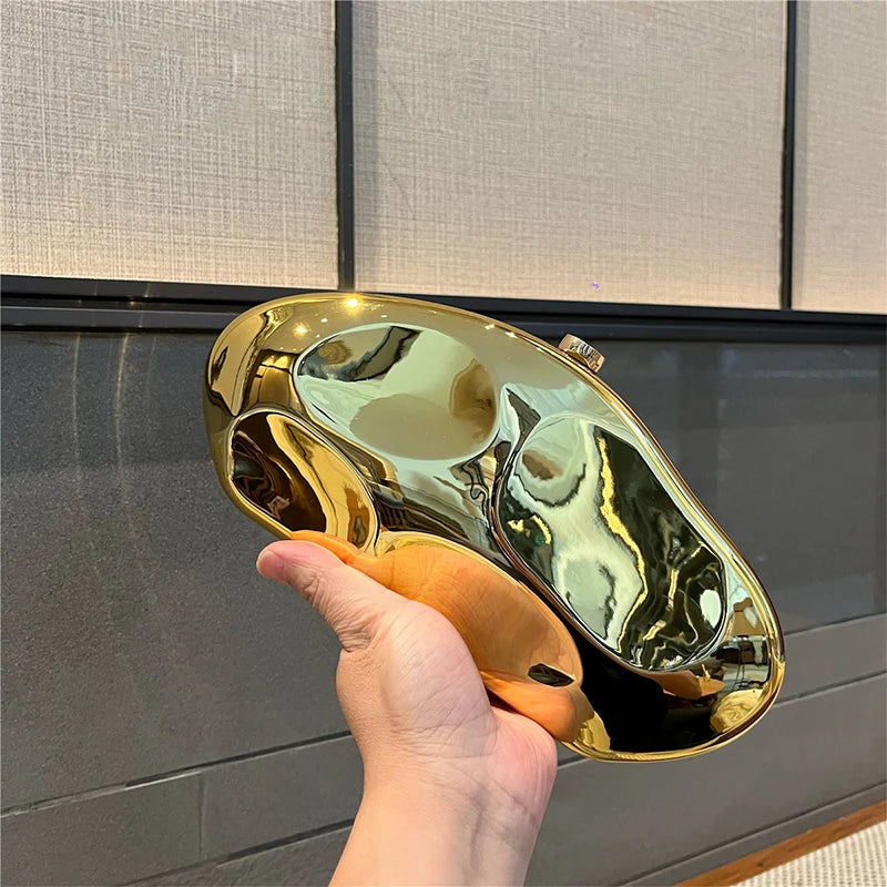 JIOMAY Acrylic Gold Purse Luxury Designer Handbags High Quality 2024 Glamorous Wedding Evening Bag Fashion Purses for Women