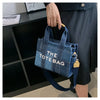 New Fashion Women's Tote Bag Trend Brand Denim Embroidery Crossbody Bag Classic Elegant Shoulder Bag Designer Luxury Handbag