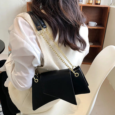 High quality Ladies Shoulder Bag Sense of luxury Chain Handbags Premium Leather Retro Women Bags Designer Lady Armpit Bag Clutch