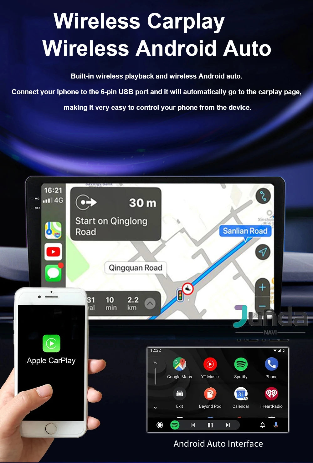 Android 14 Carplay Car Radio Stereo Multimedia Video Player For Citroen Berlingo 2019 Peugeot Partner Rifter 2020 For Opel Combo