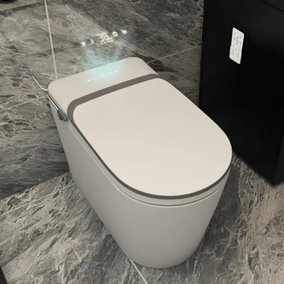 Smart Toilet with Bidet Built in, Auto Open/Close, Heated Seat, Automatic Flush Bidet Toilet, Warm Water, Bidet Toilet