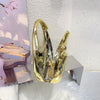 Luxury Brand Evening Clutch Acrylic Shell Bag Ladies Handbag Fashion Shoulder Bag Half-moon Design Wedding Purse Party Handbag